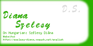 diana szelesy business card